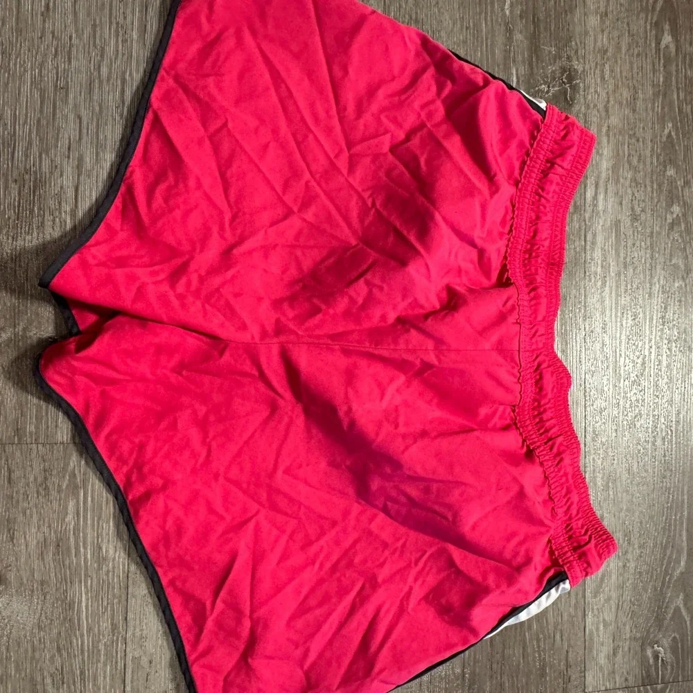 Nike Shorts Womens Large Pink Drawstring Temp Running Outdoor‎ Athletic Fitness